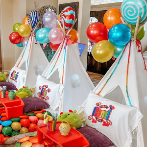 Candyland Teepee Sleepover