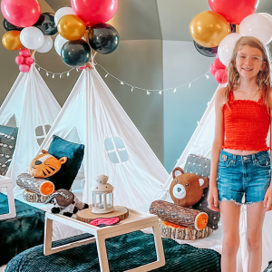 Lions Tigers and Bears Teepee Sleepovers