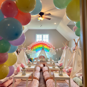 Rainbows Teepee Sleepovers